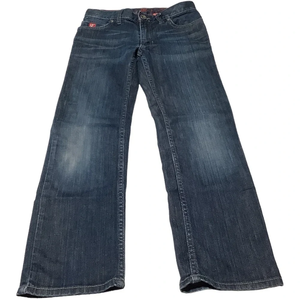 VANS 5 Pocket Straight Leg Dark‎ Wash Jeans - Size Youth 12